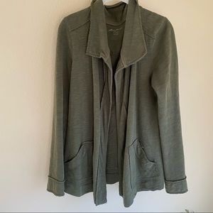 Eddie Bauer dark green slub jacket